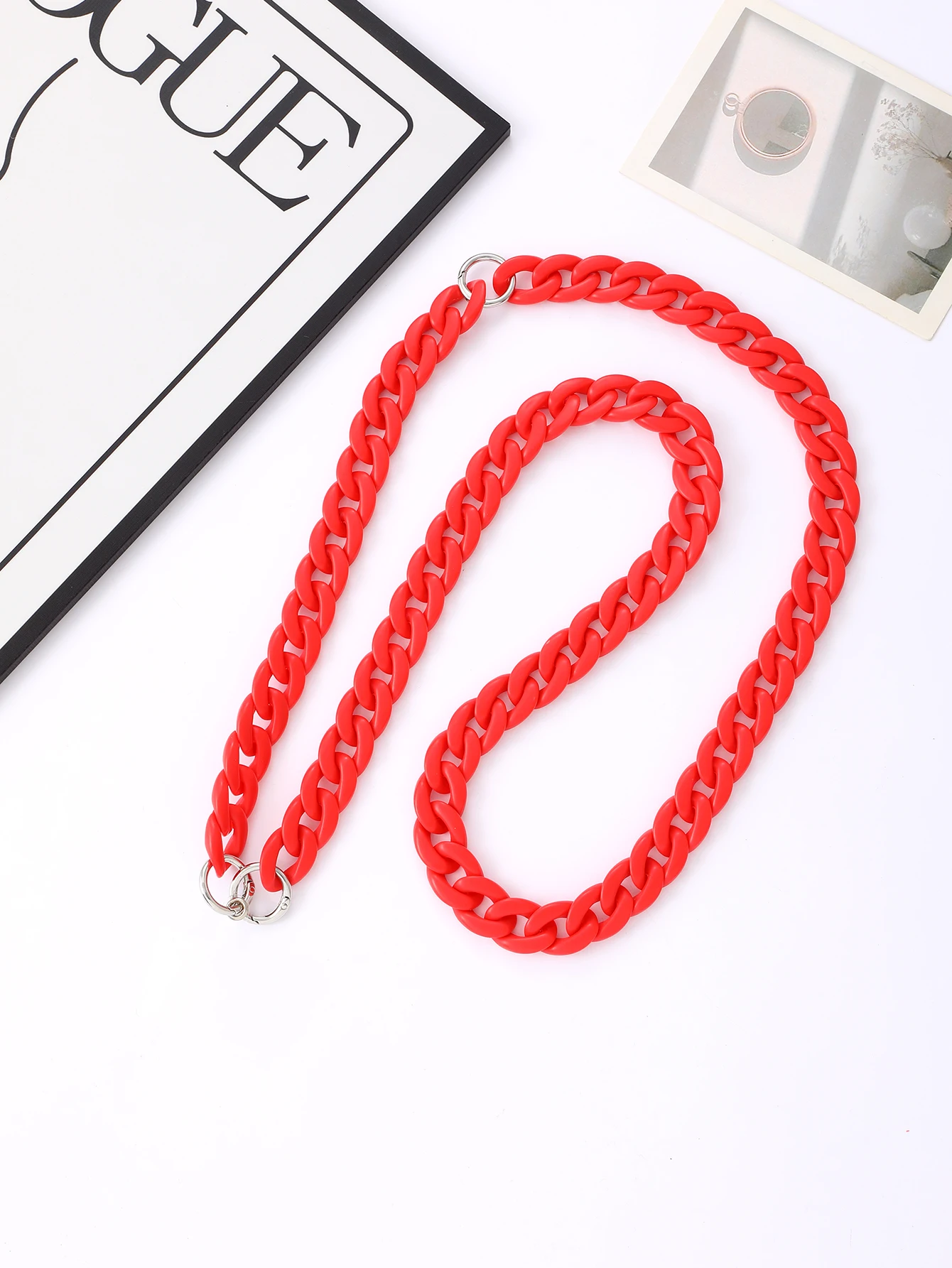 سلسلة كروس من خرز الأكريليك الجديدة عبر الحدود من أمازون عصرية ومتعددة الاستخدامات، حبل للهاتف المحمول 2 في 1 قابل للفصل #3