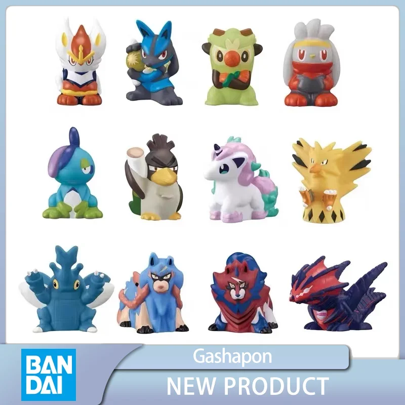 Bandai Pokemon Original Gashapon Farfetchd Ponyta Anime Action Figures Collect Model Toys in Stokc