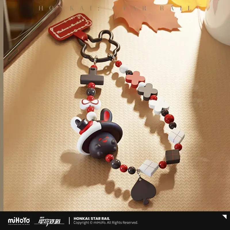 [Genuine] miHoYo Game Honkai Star Rail Bunny Mushroom & Mushroom Bunny Phone Strap Anime Pendant Keychain Prop Cosplay Xmas Gift 4