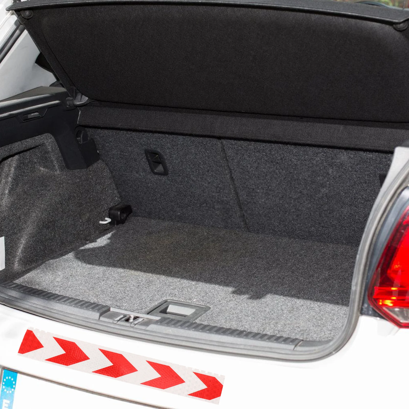 

Fluorescent Safety Reflective Tape Warning Strip Highly Visible Hexagonal Honeycomb Pattern Prisms Waterproof Strong Adhesive