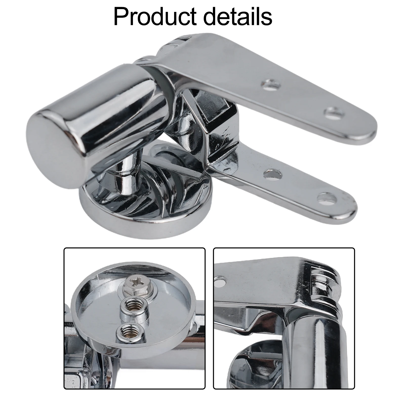 Soft Close Hinges Toilet Lid Hinge Set 1 Set Accessories Silver Color Bathroom Accessories Brand New Easy To Install