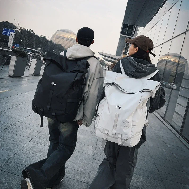 High Street Backpack for Men Fashion Outdoor Backpack Women New Streetwear Bags Leisure Unisex Couple Large Capacity Backpacks