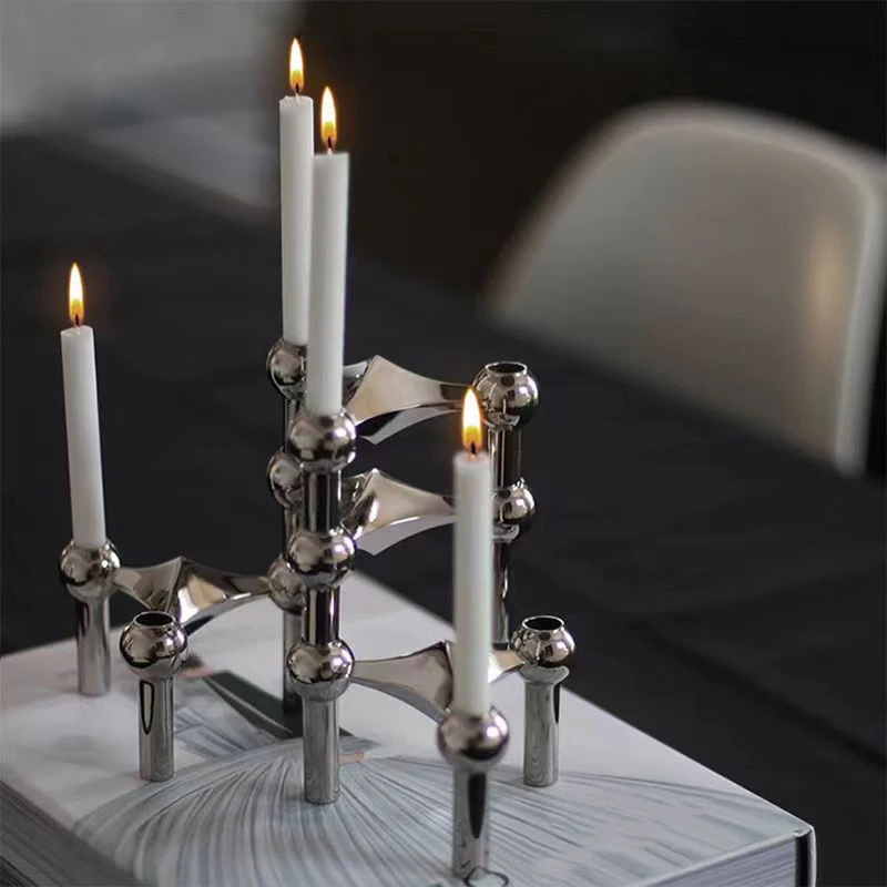 Triangle Shape Candle Holder Nordic Style Simple Candlesticks Tealight Wedding Centerpieces Desktop Storage Rack Home Decor