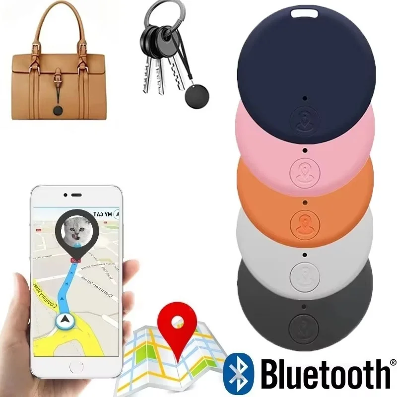 Smart Bluetooth Tracker Key Locator Pets Anti Lost Sensor Device Mini GPS Locator Accessories For Kid Car Pets Wallets Luggage