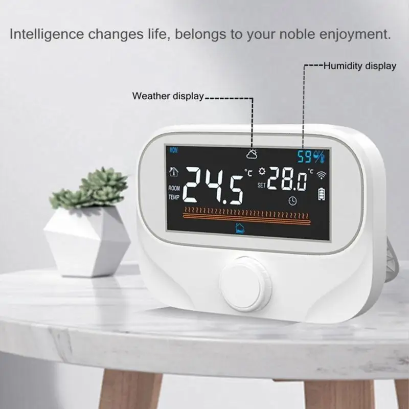 

M7DA Energy Efficient Wireless Thermostat with LCD Display Convenient for Gas Boiler