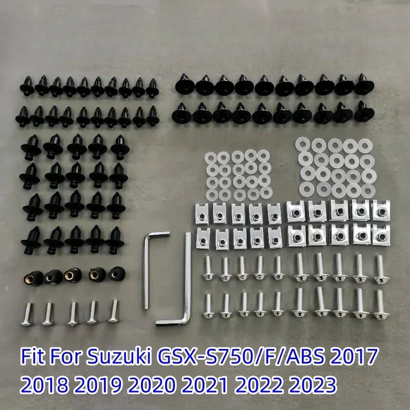 Fairing Bodywork Kit Bolts Screws Fit For Suzuki GSX-S750/F/ABS 2017 2018 2019 2020 2021 2022 2023