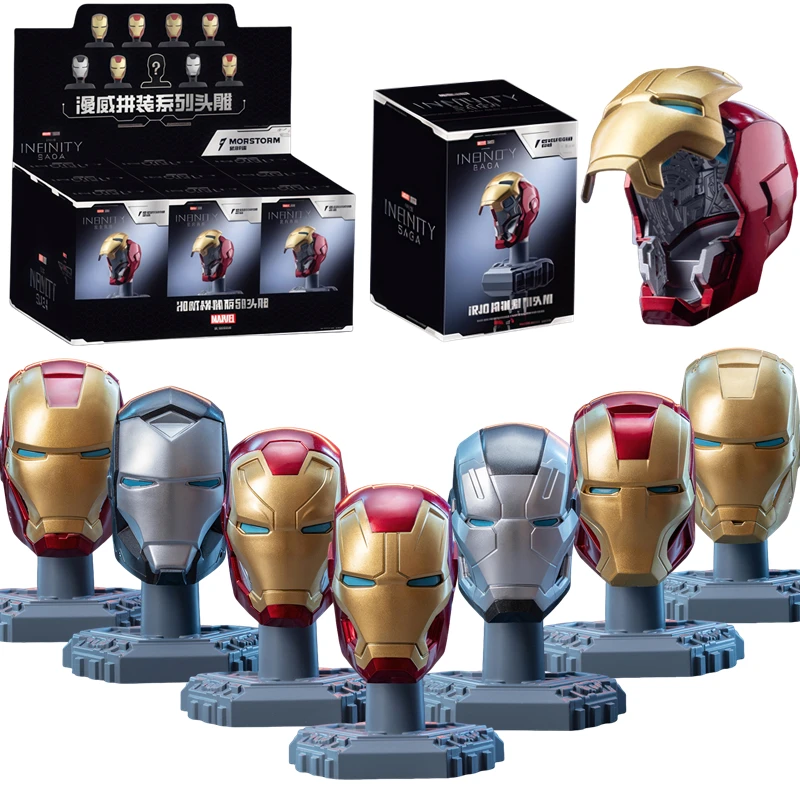 

MORSTORM Original Iron Man Helmet Mask War Machine MK16 MK42 MK85 DIY Can Open Close Toys Model Action Figure Assembled Gift