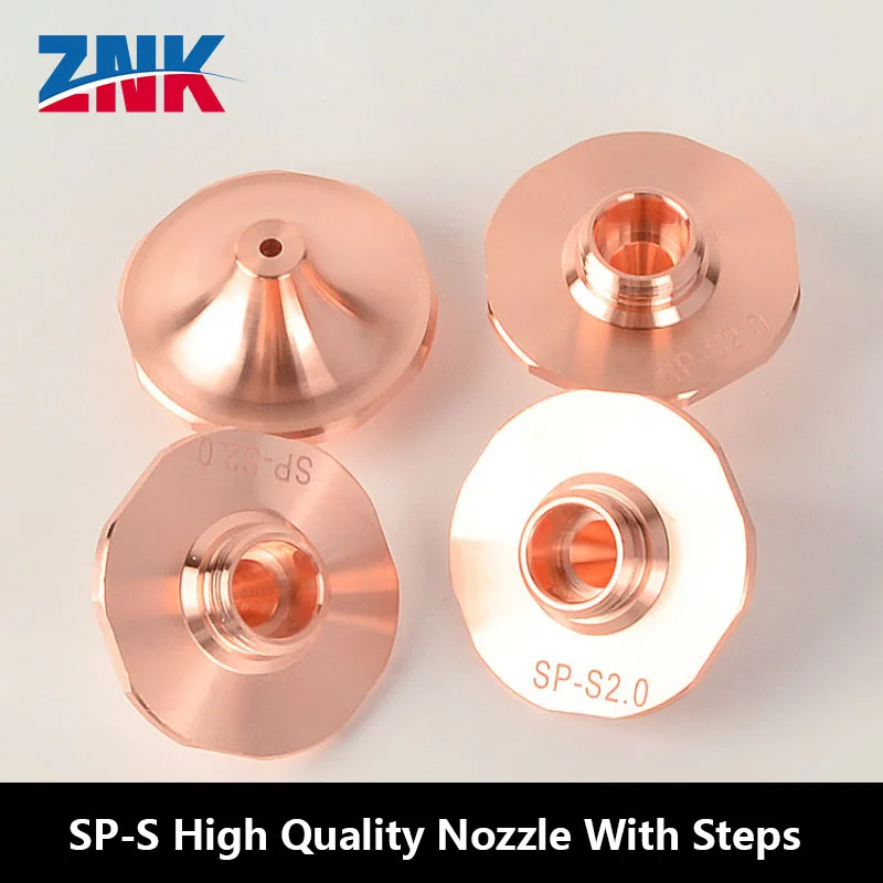 10 Pcs/box Fiber Laser Cutting Nozzle SP-S Single-Layer High-Speed Cutting Nozzle With Steps, Copper Nozzle, High-Power Nozzle