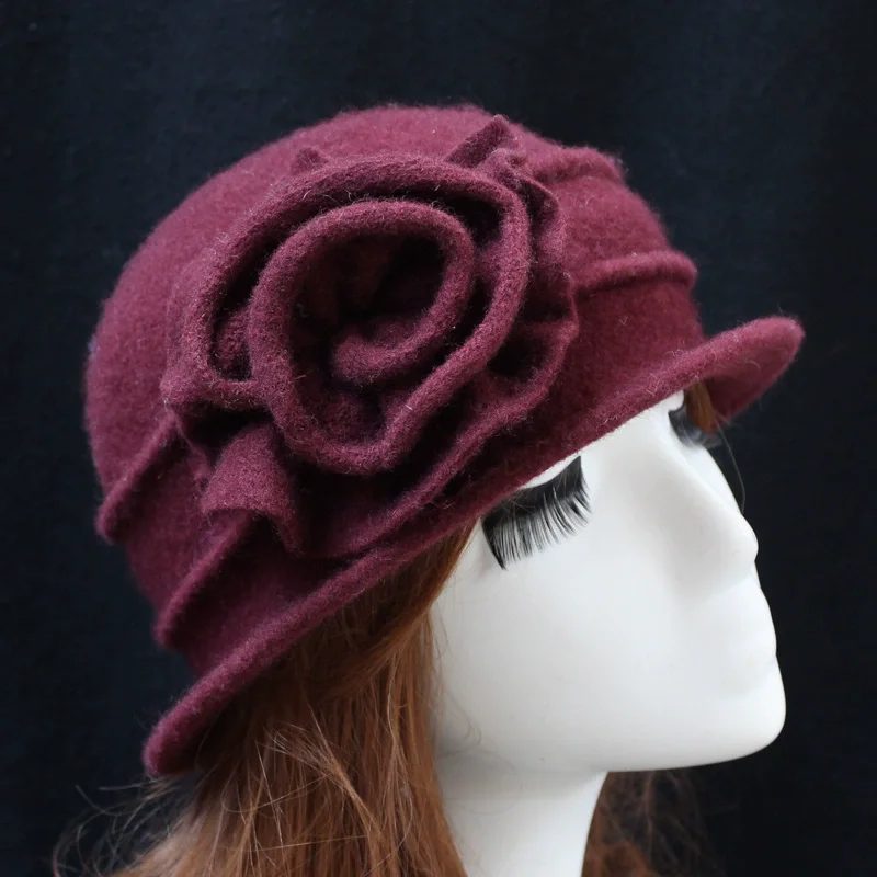 2025 Ladies' Fashionable 100% Wool Hat -Warm Elegant Autumn&Winter Outdoor Activities Daily Wear