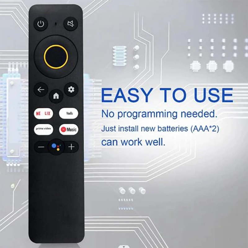 REM-V1 Replace Voice Remote Control For Realme TV Stick 4K RMV2105 Smart TV RMV2101 Smart TV Neo 4K Smart TV Stick Easy Install
