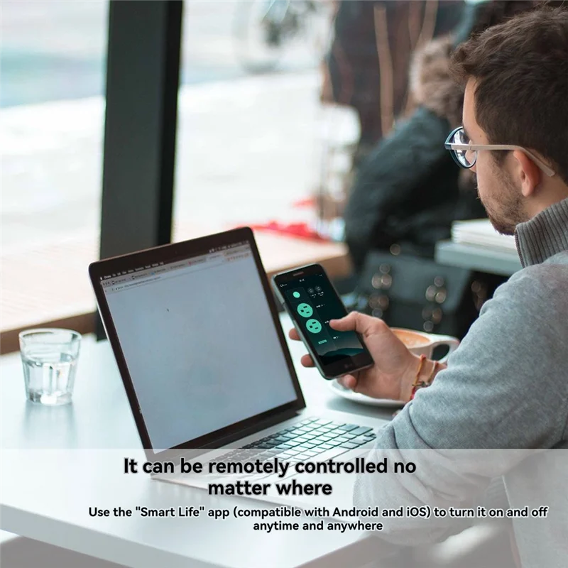 B92B-Tuya APP Remote Controlled Wifi Smart Wall Power Outlets Plug With 2 USB Sockets US Standard For Alexa Google Home