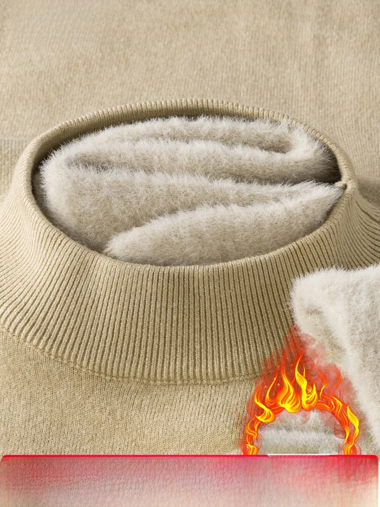 

Мужской трикотажный базовый слой Thiened Fce с начесом, мягкий, комфортный, теплый, облегающий, для зимы, повседневной носки, для молодежи