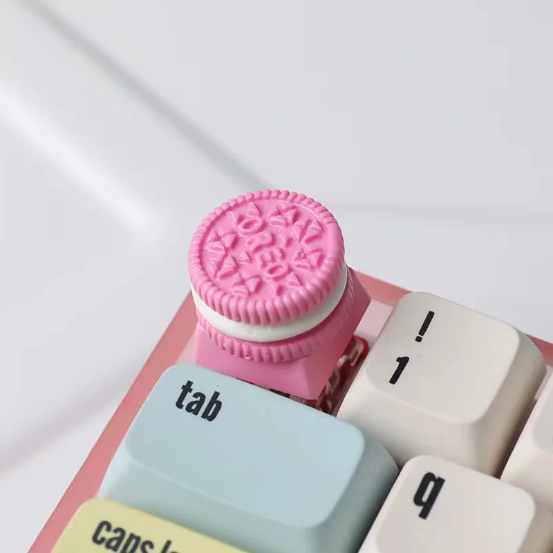 

Креативные колпачки для клавиш сэндвич-печеньем, индивидуальные милые колпачки для клавиш Cherry MX Switch, механическая клавиатура, подарок