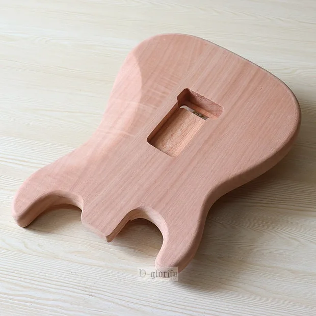 Electric Guitar Body, Mahogany Wood Style, Natural Color Guitar Barrel, Unfinished, High Quality, New Arrival