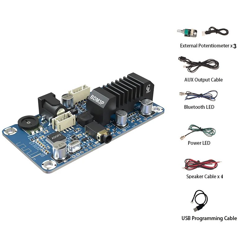 TPA3116 2x50W Bluetoothアンプボード BT5.0モジュール 2.0ステレオ