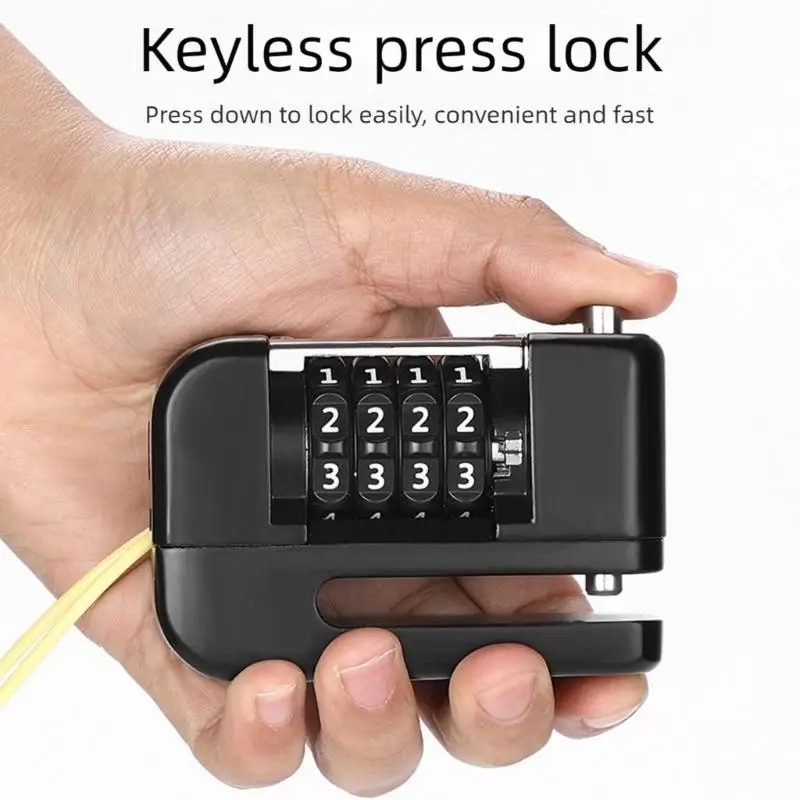 

652F велосипедное колесо, 4-значный кодовый замок, навесные замки, аксессуары для мотоциклов