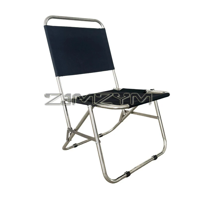 Portable Folding Stool Versatile Aluminum Stool Foldaway Chair With Backrest Camping Folding Fishing Chair