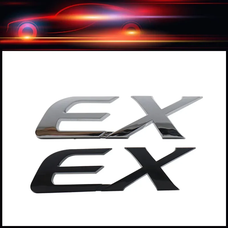 3D Premium EX E X for Japan Japanese SUV Off Road car Engine Hood Fender trunk Tail Rear Decal Emblem Badge Sticker