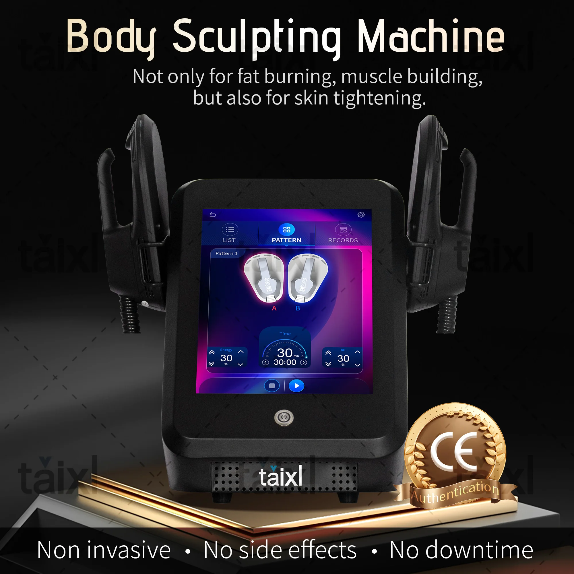 

Professional TAIXL Body Sculpt Machine 6500W Muscle Stimulator 200HZ EMS RF Portable TAIXL Slimming Device Fat Removal In sculpt
