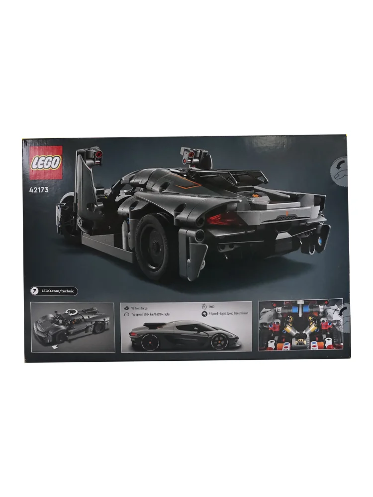 LEGO  42173 Mechanical Series Koenigsegg Grey Supercar Racing Children\'s Building Blocks Toy