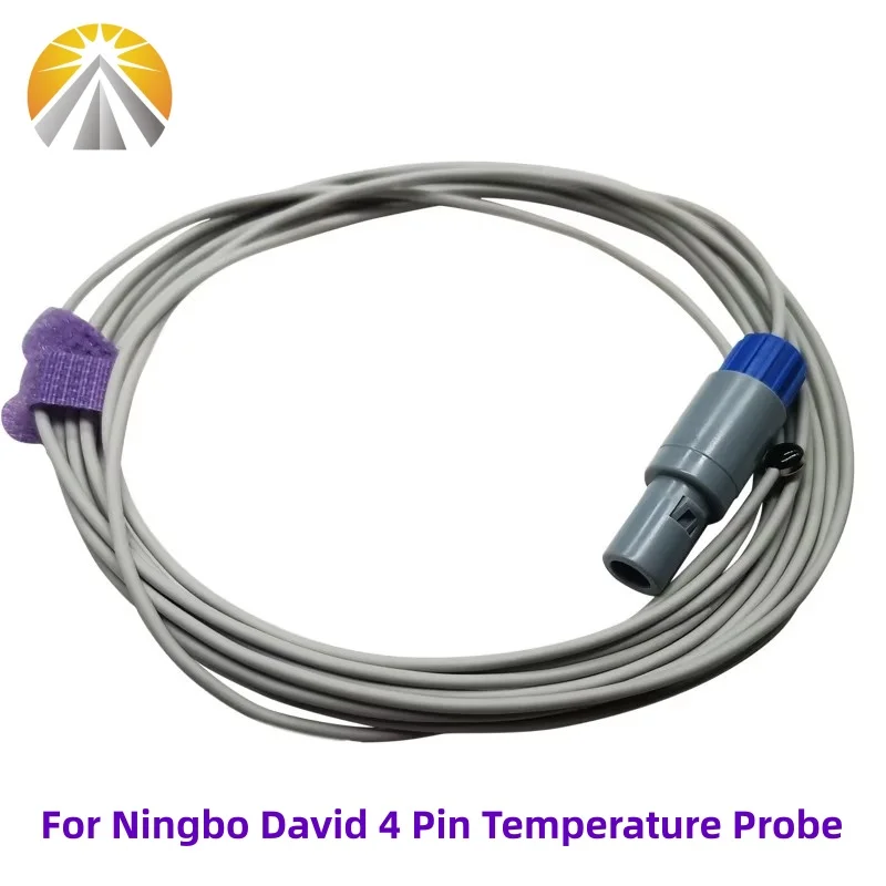 Reusable Medical Temperature Probe Neonate Baby Use Reusable Skin Surface Temperature Sensor 4 Pin For Ningbo David Incubator