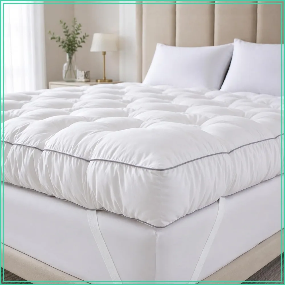 5 Inch Gel Memory Foam Mattress Topper Queen for Back Pain Relief, Extra Thick Bed Topper, Soft Supportive Pressure Relief Mattress Pad 80x60