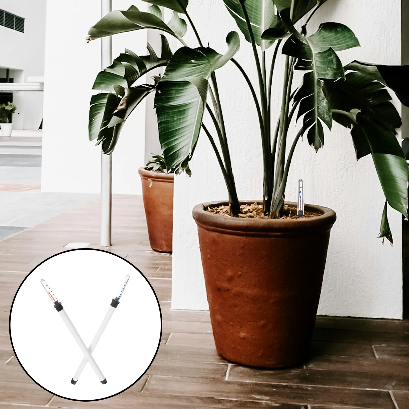 

2Pcs Flowerpot Water Level Indicator with Buoy Display Real-Time Moisture Monitoring for Houseplants Alert Garden