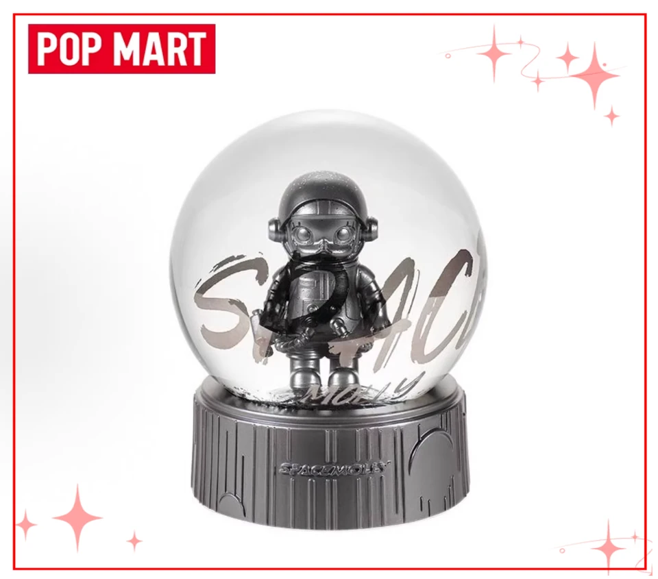 Original POP MART MEGA SPACE MOLLY Display Case Crystal Ball Style