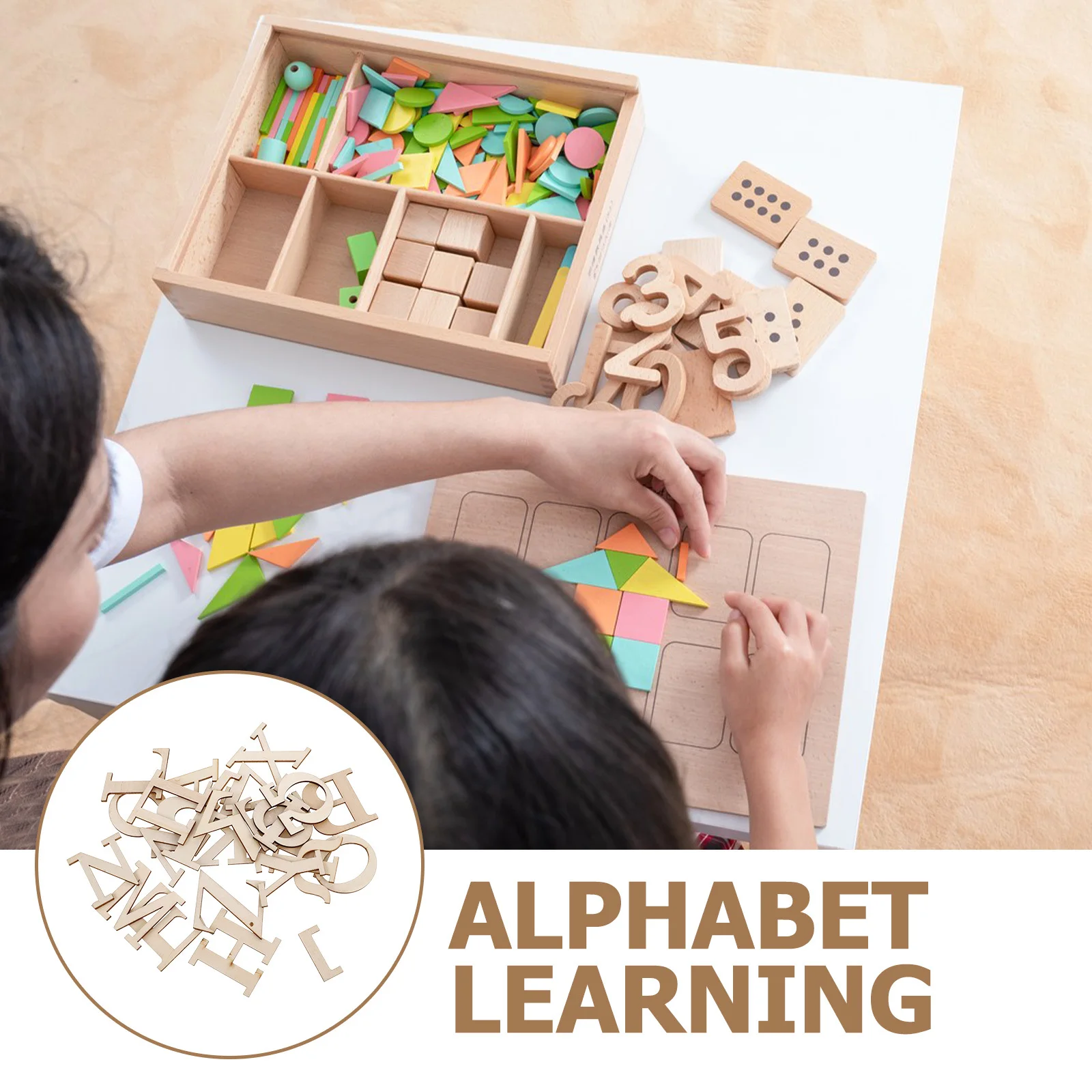 24pcs Wooden Greek Alphabet Letters Unfinished Natural Wood Kids Learning Puzzle Diy Craft Decor Wall Vintage Style Montessori