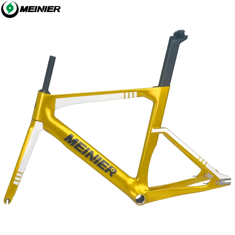 

Customized Full Carbon Track Frame Single Speed Carbon Track Road Bike Frames 700c Front Brake Rigid Fixed Gear Bicycle Frameset