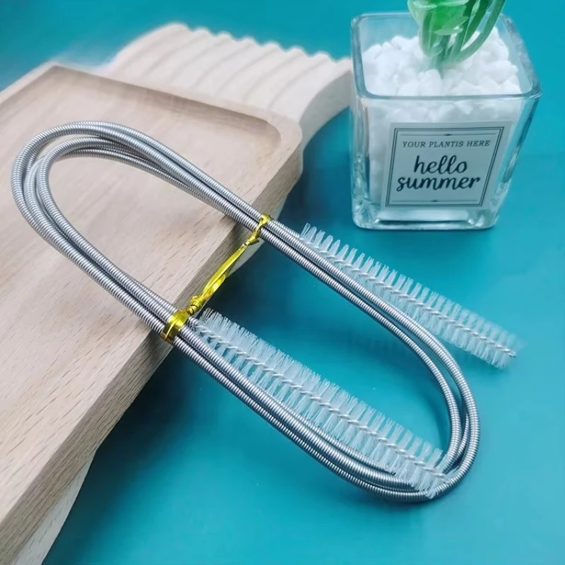 Cepillo para Desatascar Tuberías de Refrigeradores, Herramienta para Limpiar Orificios de Drenaje de Refrigeradores, para Desagües Obstruidos, Acumulación de Agua, Herramienta para Desbloquear Canales