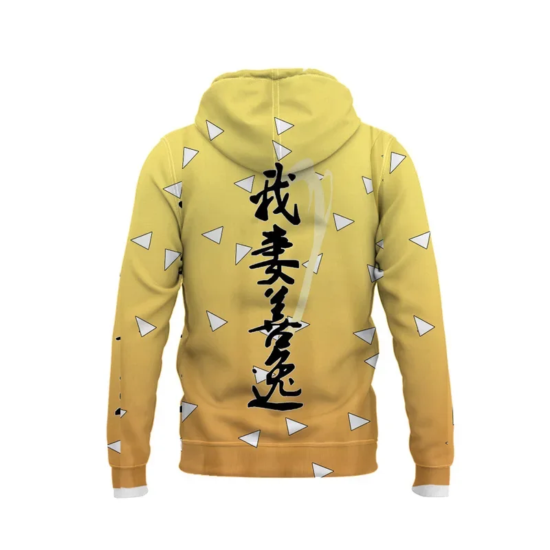 ใหม่ Demon Slayer cos เสื้อผ้าอะนิเมะคอสเพลย์ kamado tanjiro kamado nezuko พิมพ์ซิป hoodie plus ขนาด hoodie
