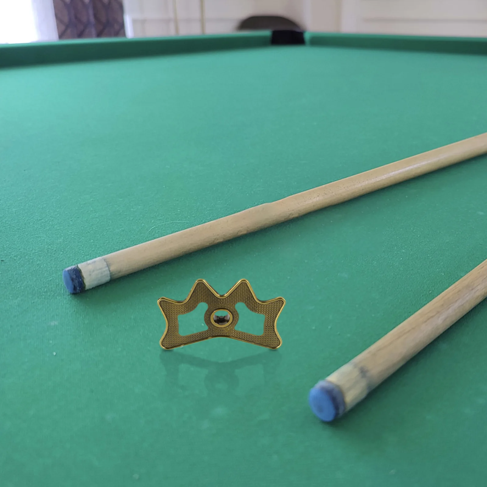 

Crown Billiard Cue Stand Bridge Head Holder Billiards Accessories Rack Pole Erector Stick Golden Pool