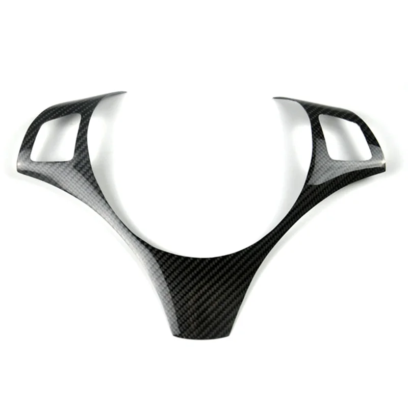 الحصري ريال ألياف الكربون سيارة الداخلية عجلة القيادة الديكور غطاء الكسوة لسيارات BMW 3 سلسلة E90 E92 E93 2005-2012