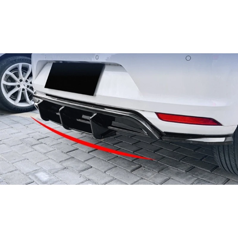 لفولكس واجن بولو MK5 6R 2009-2014 الشفة الخلفية/الشفاه المصد الخلفي التصميم الخارجي ترقية تعديل جزء تركيب خالية من الأثر #5