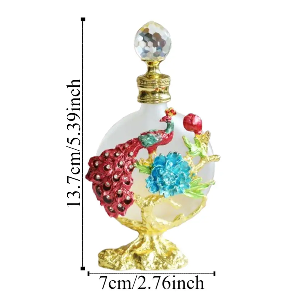 Luxury Essential Oil Dropper Bottle Dubai Style 30ML Travel Cosmetic Containers Vintage Glass Exquisite Empty Perfume Bottle