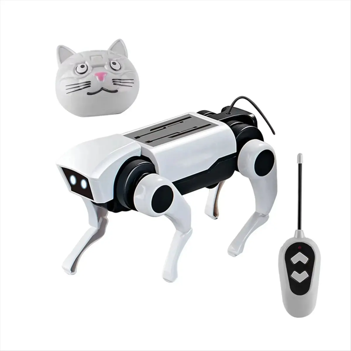 A69ZBG! Rc Robot Mechanical Dog Children's Remote Control Toy Science Teaching DIY Electric Assembling Set for Boy Kids Gift