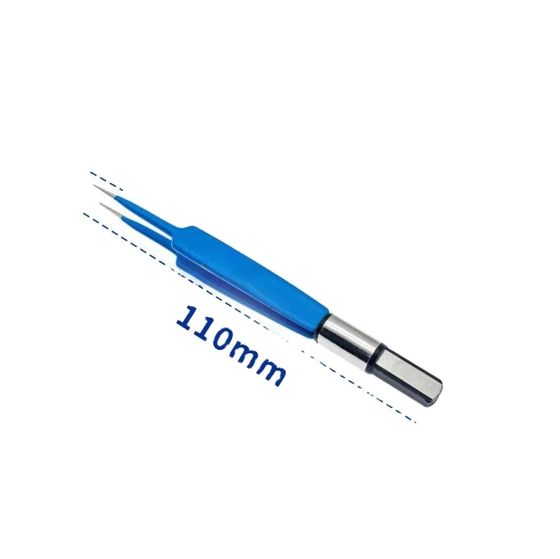 

Professional Stainless Steel Blue Coated Color Reusable Forceps Straight With Fine Tip