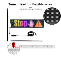 LED Car Sign Animation Scrolling Advertising 5V USB Control Programmable Bluetooth App For Car Show LED Matrix Pixel Panel Light