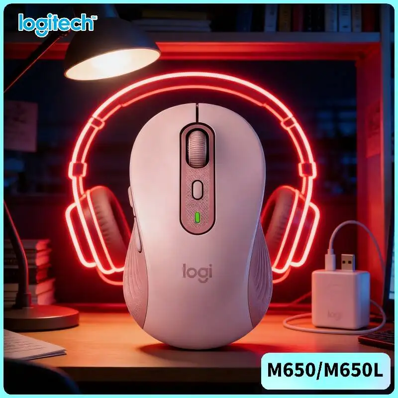 

Logitech M650 Wireless Mouse, Silent Buttons, Energy Efficient, Auto Sleep for Power Saving M750/M280/M350/M220/M185