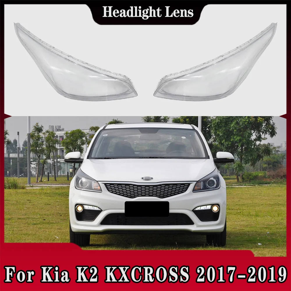 

Headlamp Transparent Lampshade Headlight Lampshell Plexiglass Replace Original Lens Cover For Kia K2 KXCROSS 2017 2018 2019