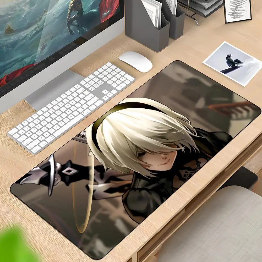 

2B Nier Automata Anime Mouse Pad Rubber Antislip Keyboard Pad 40x90cm Mousepad Gaming Accessories XXL Office Computer Mat