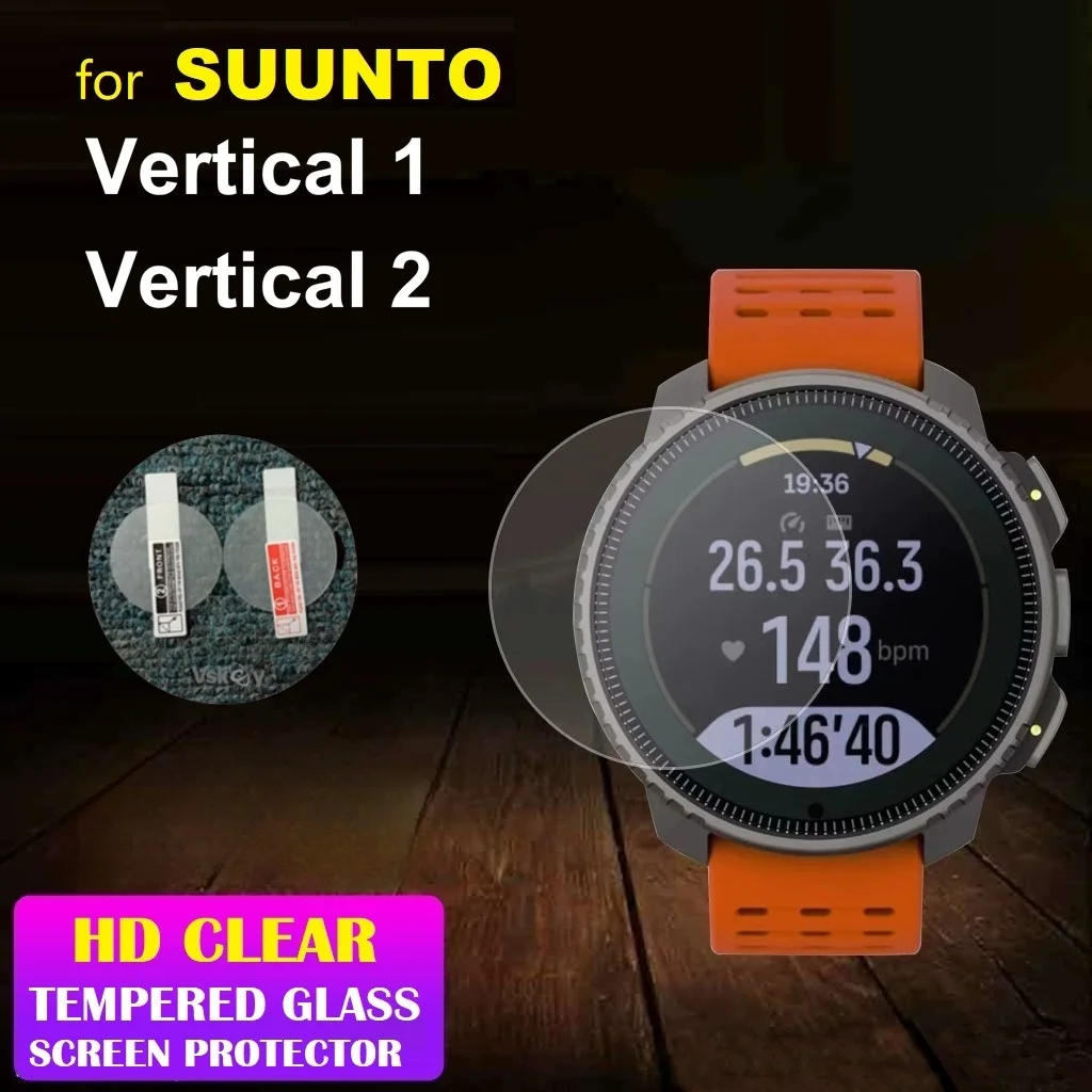 

Защитная пленка для экрана смарт-часов, 5 шт., для SUUNTO Vertical 2/Vertical 1, закаленное стекло, прозрачная защитная пленка HD с защитой от царапин