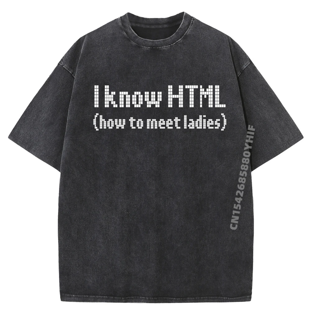

Компьютерный юмор Know Html Как встреча Женская компьютерная брендовая одежда Новые рубашки и футболки Уличная потертая рубашка большого размера