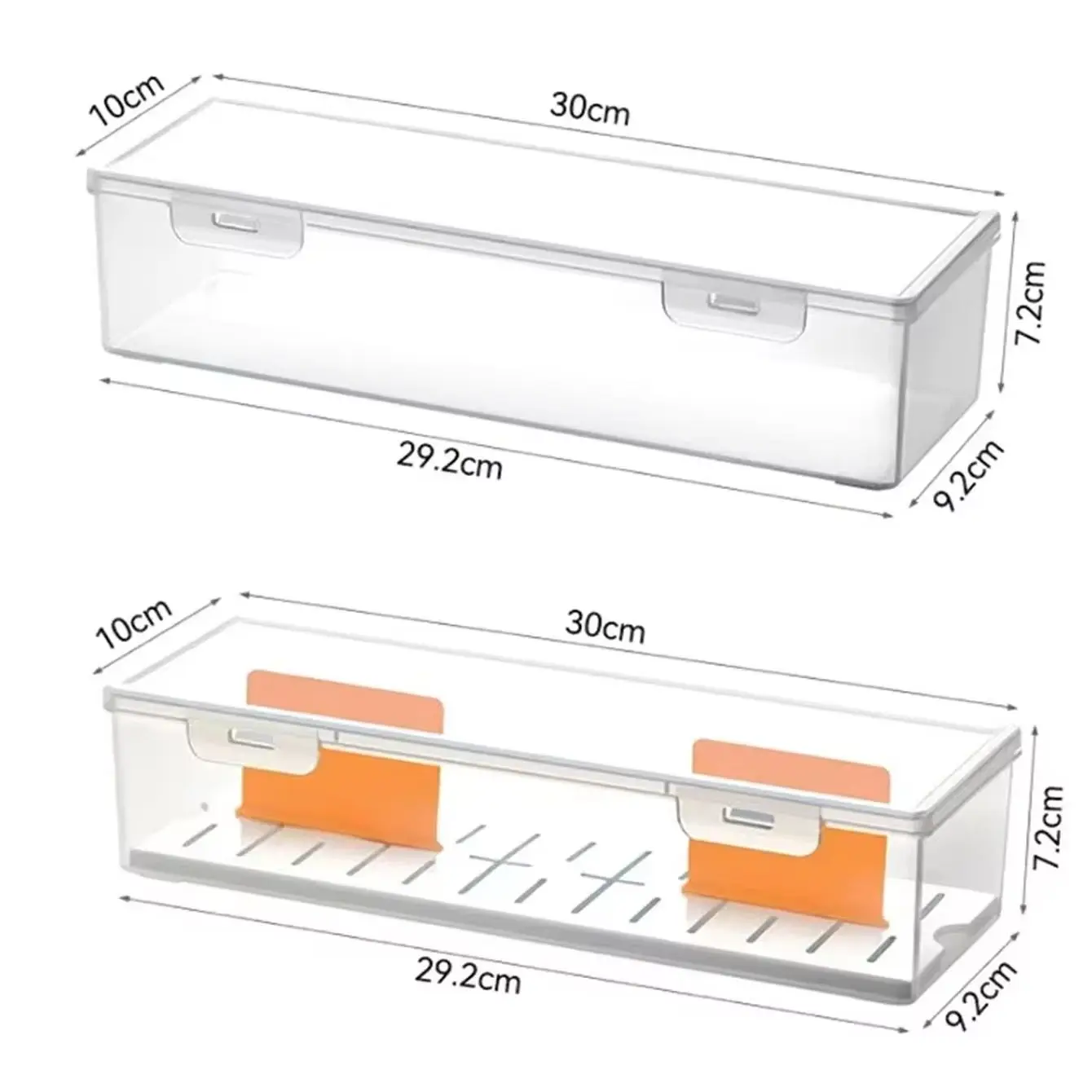 The transparent plastic compartment box can accommodate 550+game card storage boxes, with partition plates and dividing pieces