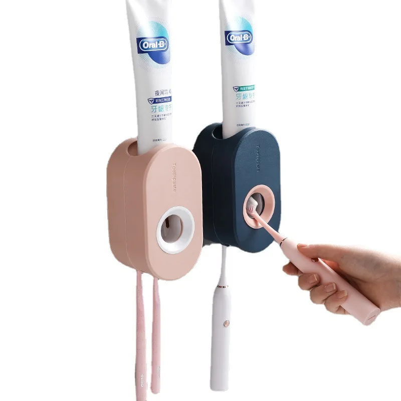 

Self-Adhesive Wall-mounted Automatic Toothpaste Dispenser, Cosmetic Organizer, Makeup Box