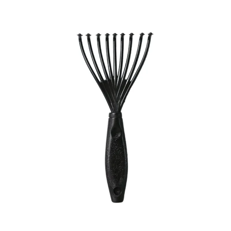 1 قطعة صالون الشعر المهنية الألومنيوم مشط فرشاة شعر نظافة مقبض بلاستيكي تنظيف فرشاة مزيل منتجات التنظيف المدمجة