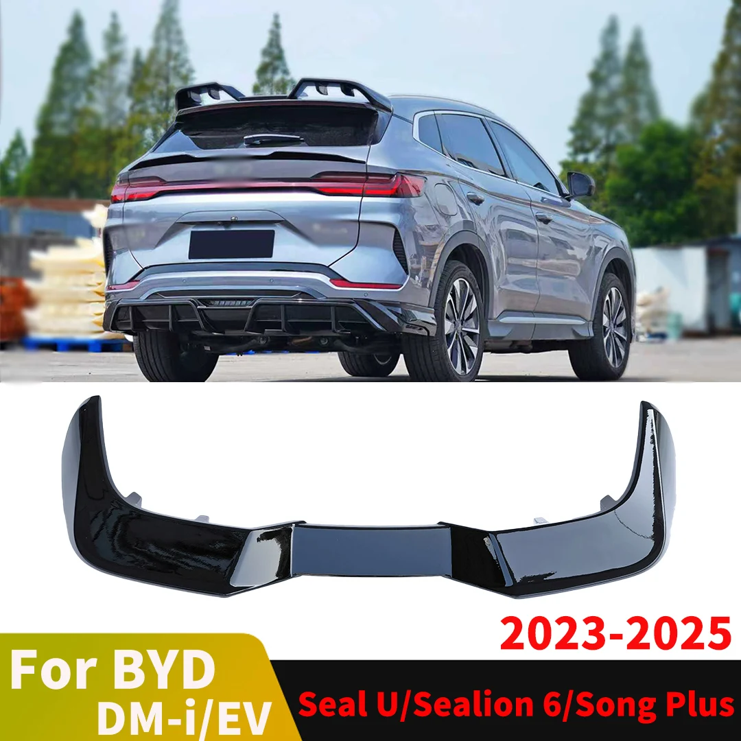 Heckspoiler Dachspoiler Flügel für BYD Seal U Sealion 6 Song Plus 2023-2025 DM-i EV Heckdeflektor Tuning Zubehör Kofferraumlippe