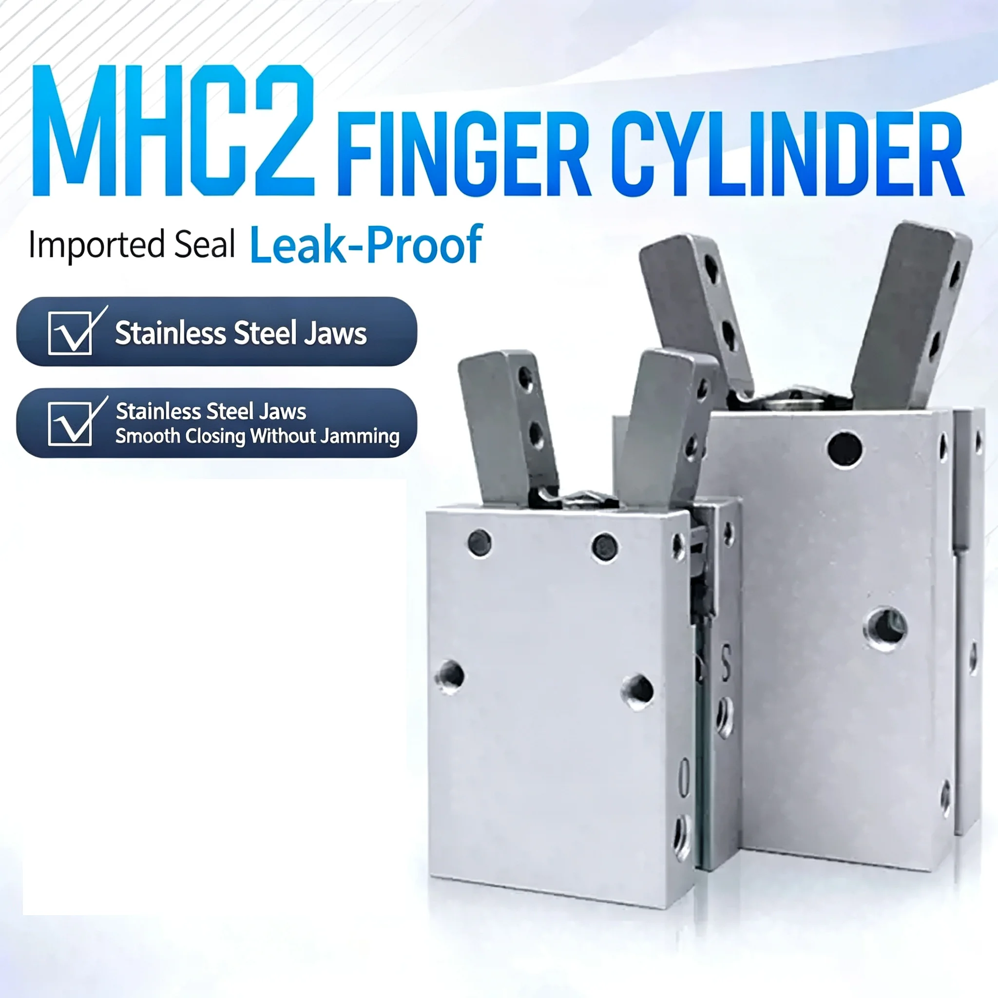 MHC2-10 16 20 25 32D/S pivot opening and closing Y-shaped Air Claw Pneumatic finger cylinder gripper cylinder