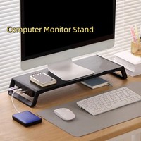 Thickening Computer Monitor Stand Increase Monitor Height Ergonomic Design Computer Booster Stand with USB Hub Work Laptop Stand